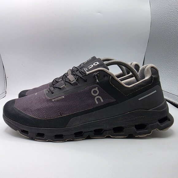 On Cloudvista Mens Size 10 Black Waterproof Shoes Athletic Outdoors Casual